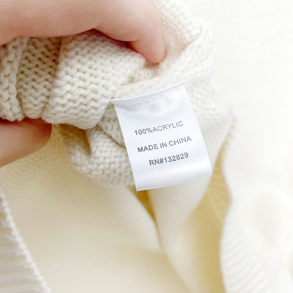 LOVERS + FRIENDS Ansia Cream Cut-Out Shoulder Turtleneck Sweater - Picture 3 of 12